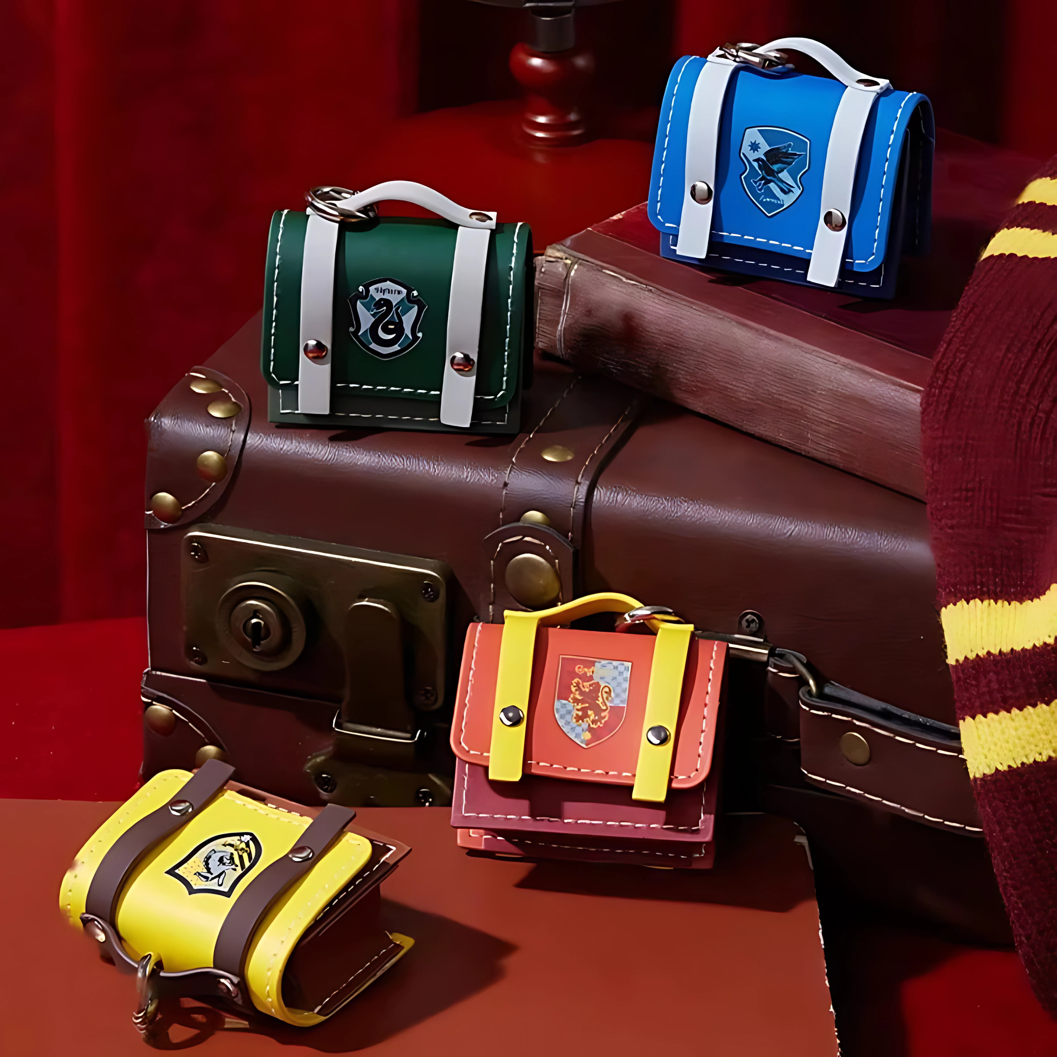 Étui en cuir pour Airpods de la maison de Poudlard