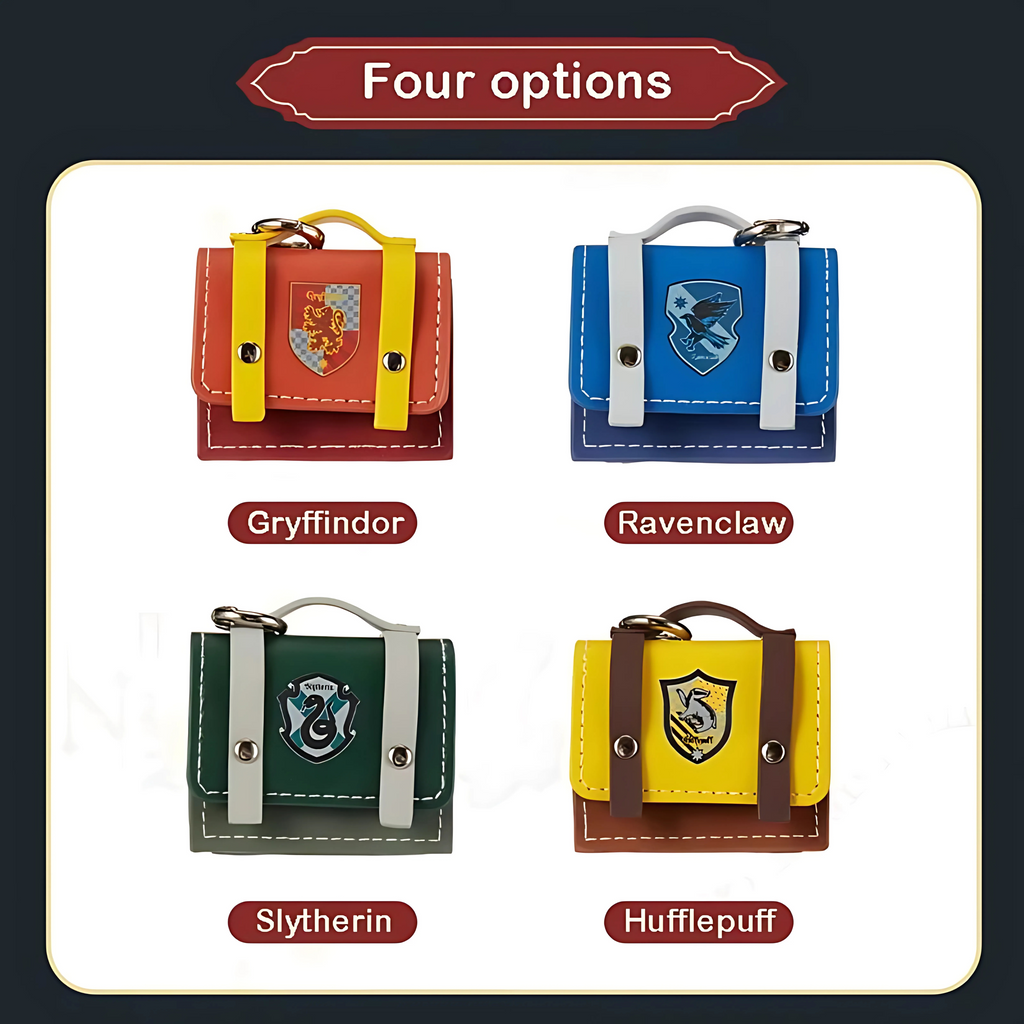 Étui en cuir pour Airpods de la maison de Poudlard