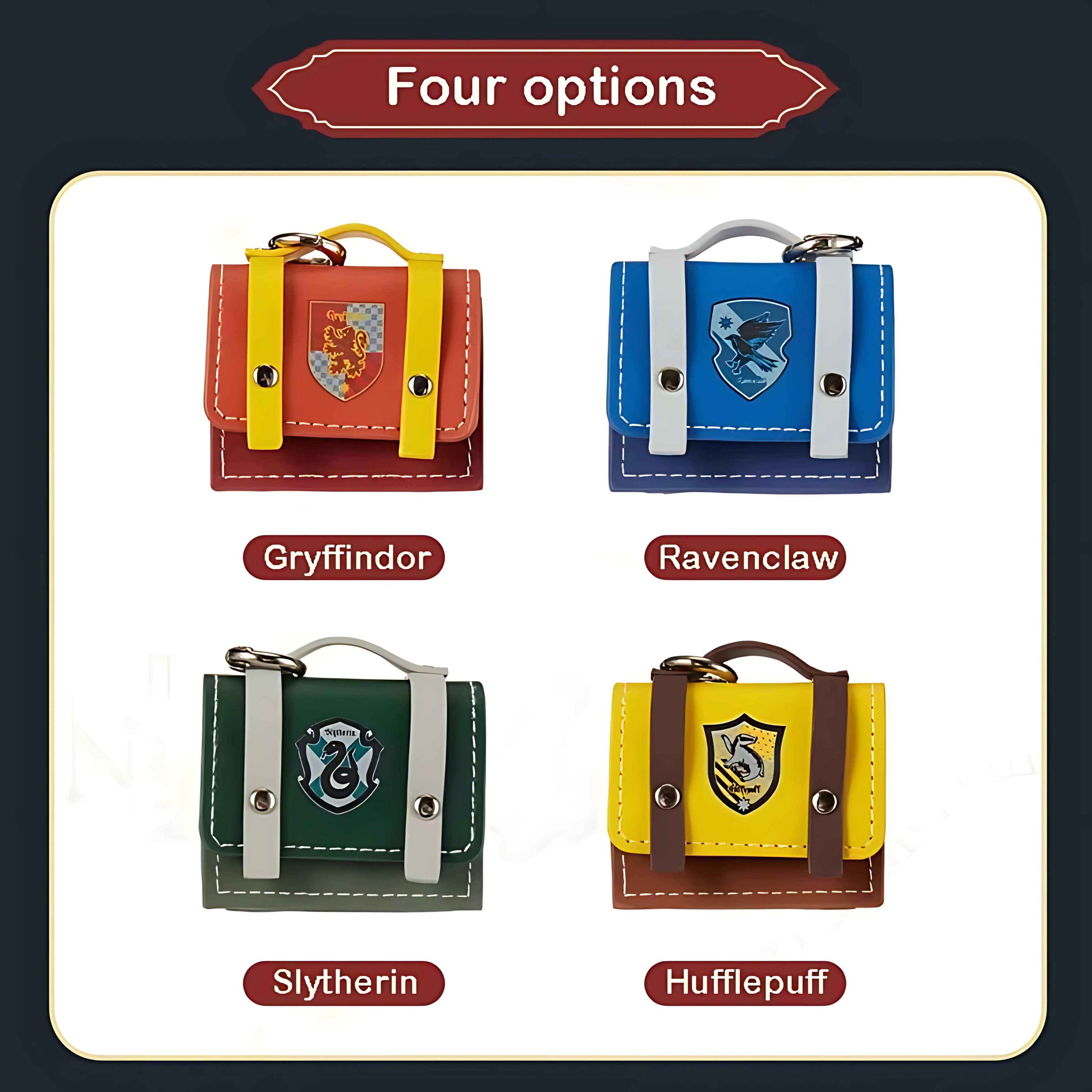 Étui en cuir pour Airpods de la maison de Poudlard