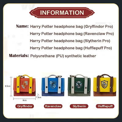 Étui en cuir pour Airpods de la maison de Poudlard