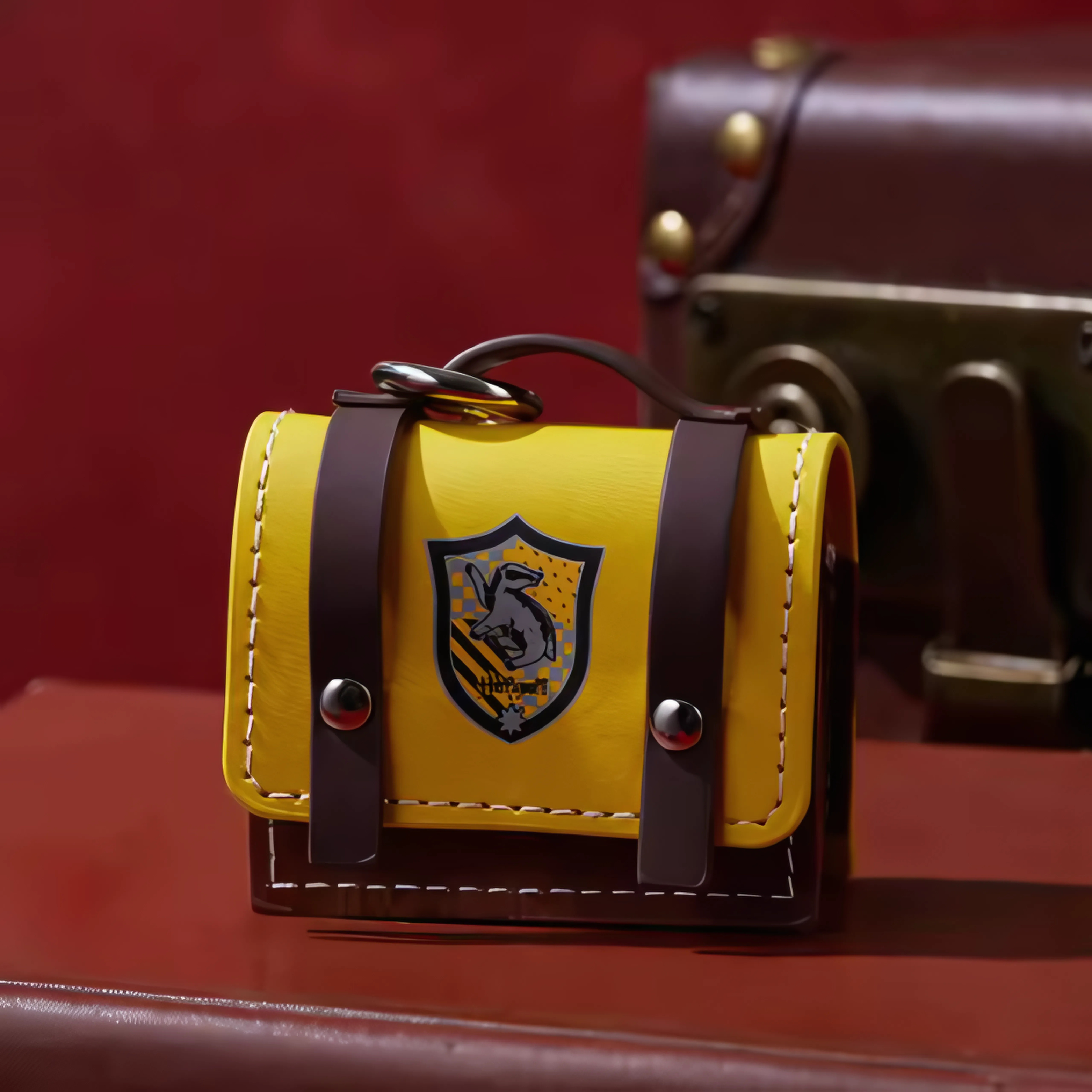 Étui en cuir pour Airpods de la maison de Poudlard